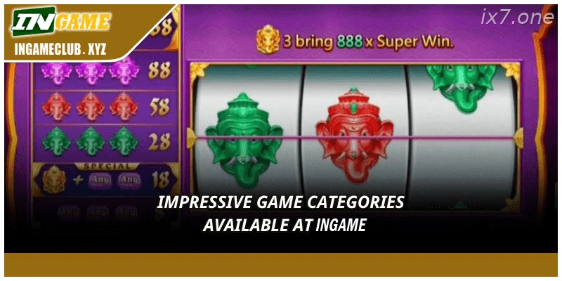 IX7 India game categories with slots fishing sports and casino