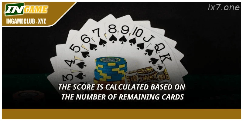 Tien Len Dem La India scoring by remaining cards